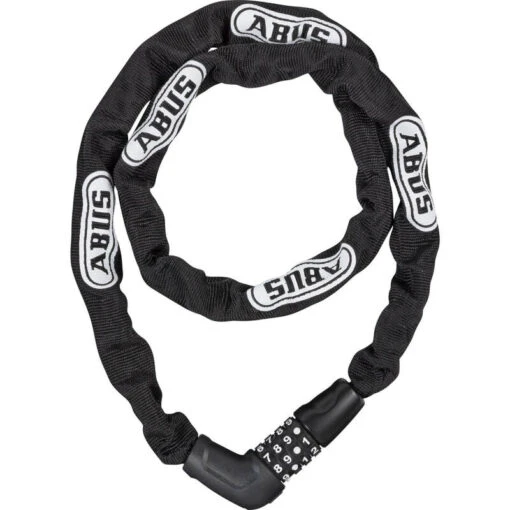 Abus Cadenas Code Steel-O-Chain 5805C/110 Noir -Quechua Soldes Magasin cadenas code steel o chain 5805c110 noir